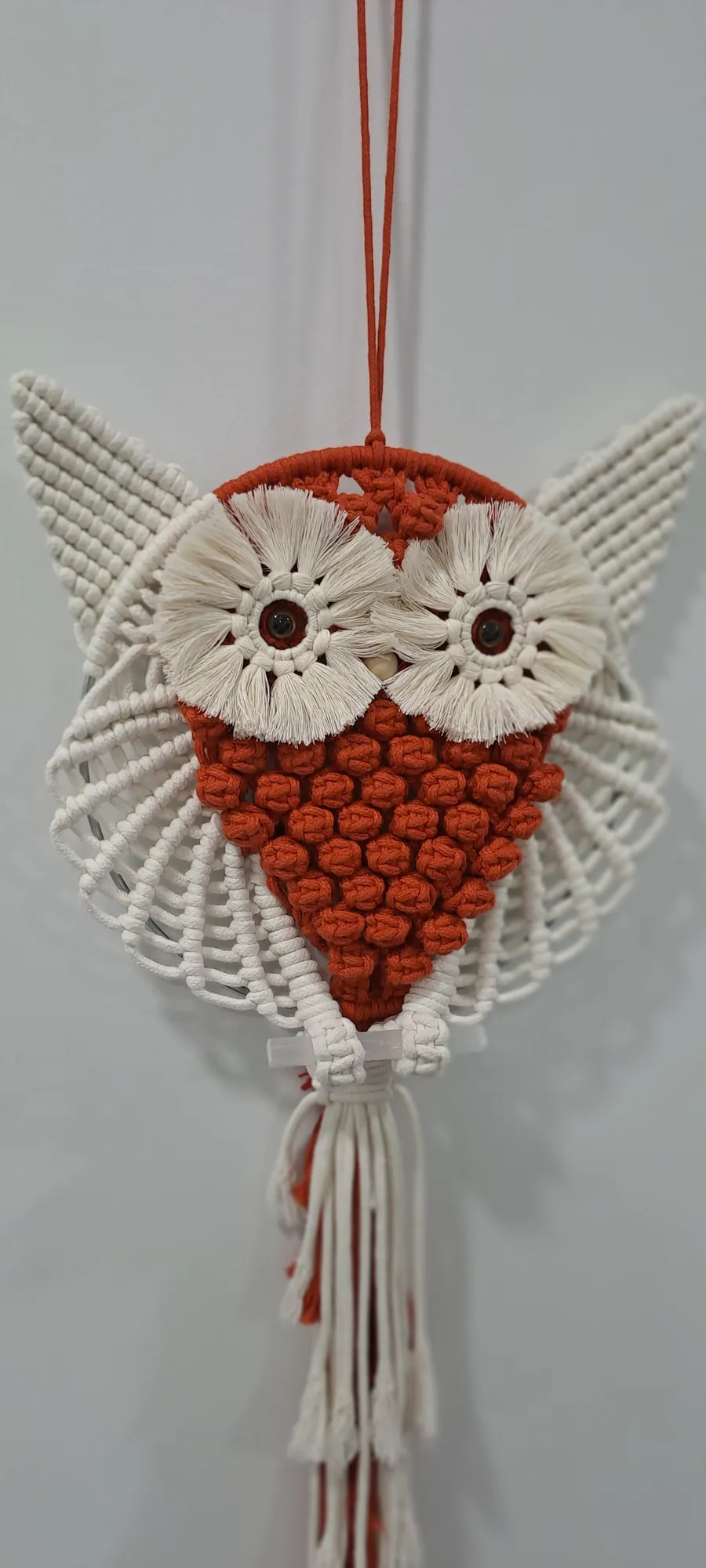 Owl — Chú cú macrame treo tường